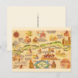 Engeland - Pilgrim's Way Ansichtkaart Briefkaart