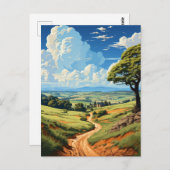 Engeland Platteland Briefkaart (Voorkant / Achterkant)