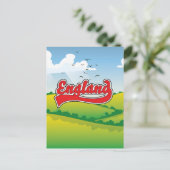Engeland Platteland reisposter Briefkaart (Staand voorkant)