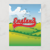 Engeland Platteland reisposter Briefkaart (Voorkant)