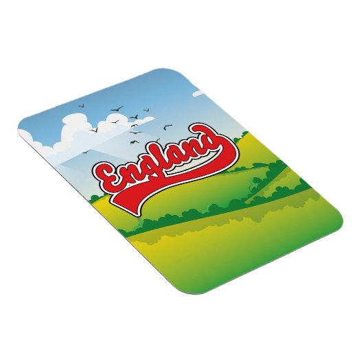 Engeland Platteland reisposter Magneet (Rechterzijde)