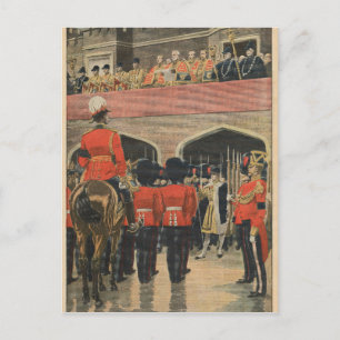 Engeland, proclamatie van de nieuwe Koning George Briefkaart