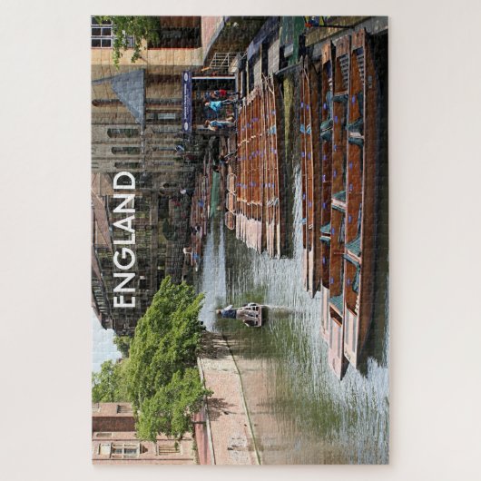 Engeland: Punts op Cambridge Legpuzzel (Verticaal)