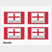 Engeland Rechthoekige Sticker (Vel)