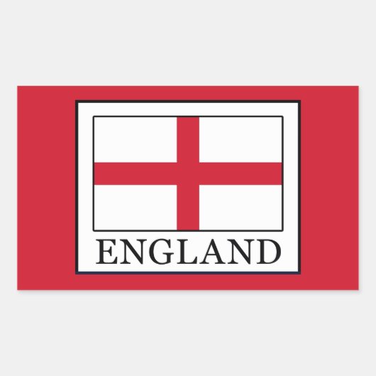 Engeland Rechthoekige Sticker (Voorkant)