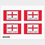 Engeland Rechthoekige Sticker (Vel)