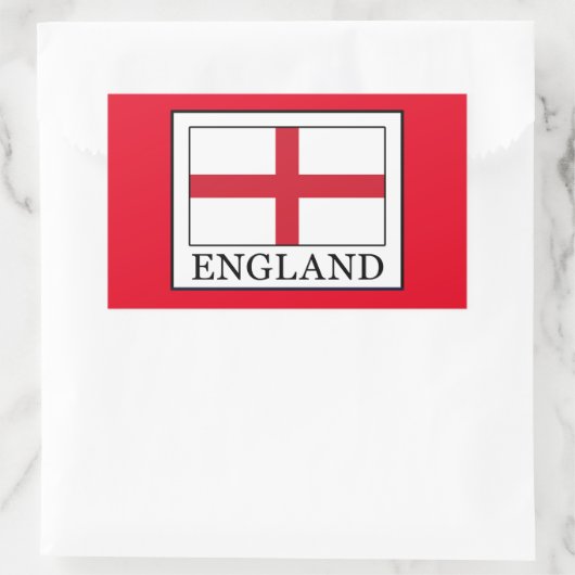 Engeland Rechthoekige Sticker (Tas)