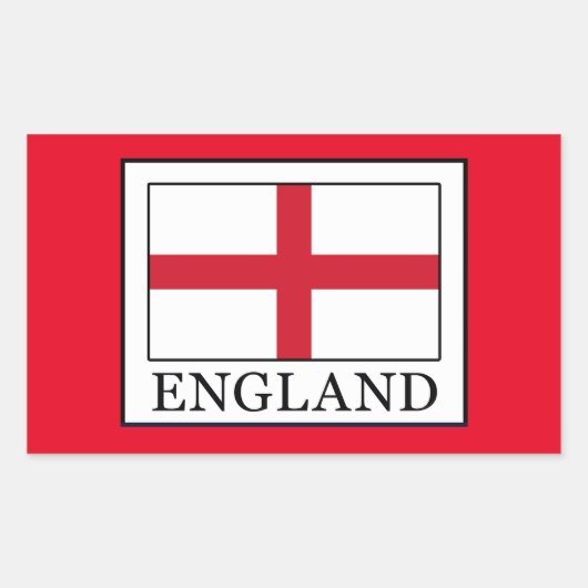 Engeland Rechthoekige Sticker (Voorkant)