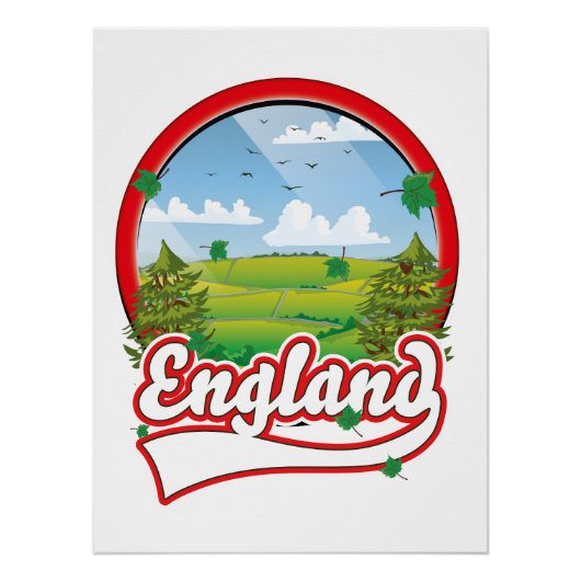 Engeland Reis logo Perfect Poster (Voorkant)