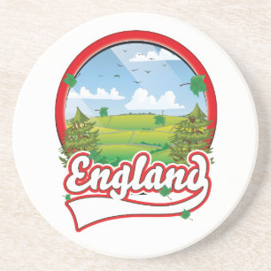 Engeland Reis logo Zandsteen Onderzetter