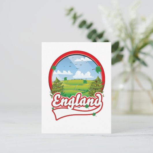 Engeland Reizen logo Feestdagenkaart (Staand voorkant)