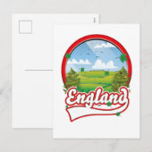 Engeland Reizen logo Feestdagenkaart (Voorkant / Achterkant)