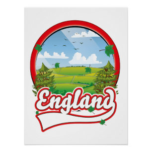 Engeland Reizen logo Perfect Poster