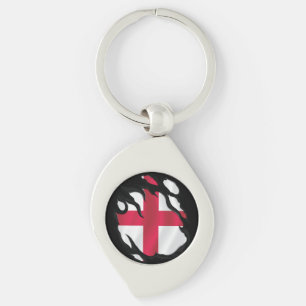 Engeland ripte vlag sleutelhanger