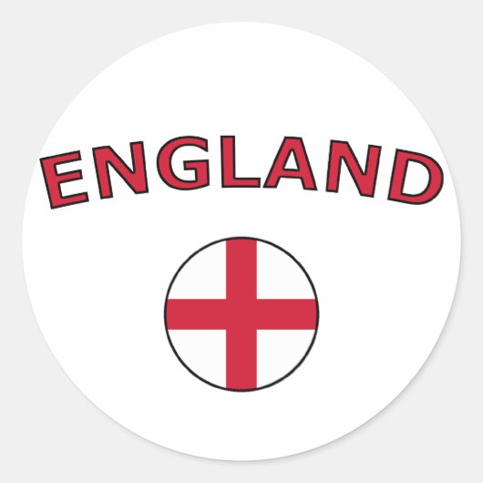 Engeland Ronde Sticker (Voorkant)