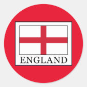 Engeland Ronde Sticker (Voorkant)