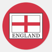 Engeland Ronde Sticker (Voorkant)