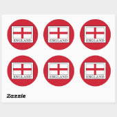 Engeland Ronde Sticker (Vel)