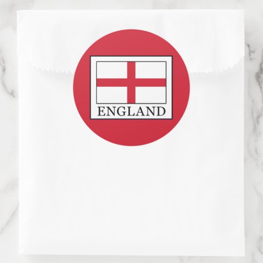 Engeland Ronde Sticker (Tas)