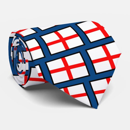 Engeland - Royal Blue Stropdas (Opgerold)