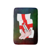 Engeland Rugby Team Supporters Vlag Met Bal Badmat (Voorkant Verticaal)