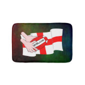 Engeland Rugby Team Supporters Vlag Met Bal Badmat (Voorkant)