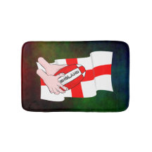 Engeland Rugby Team Supporters Vlag Met Bal