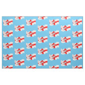 Engeland Rugby Team Supporters Vlag Met Bal Stof (Fat Quarter)