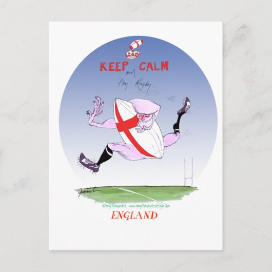 Engeland rugby, Tony Fernandes Briefkaart (Voorkant)
