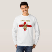 Engeland schetst logo- en leeuwenkaarten t-shirt (Voorkant volledig)