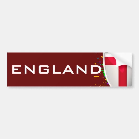 Engeland Schild Bumpersticker (Voorkant)