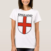 Engeland Schild Crest Persoonlijke Naam Nummer T-shirt (Voorkant)