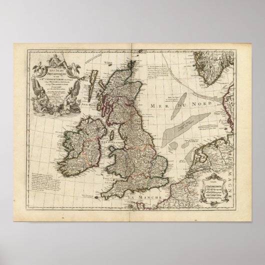 Engeland, Schotland, Europa Poster (Voorkant)
