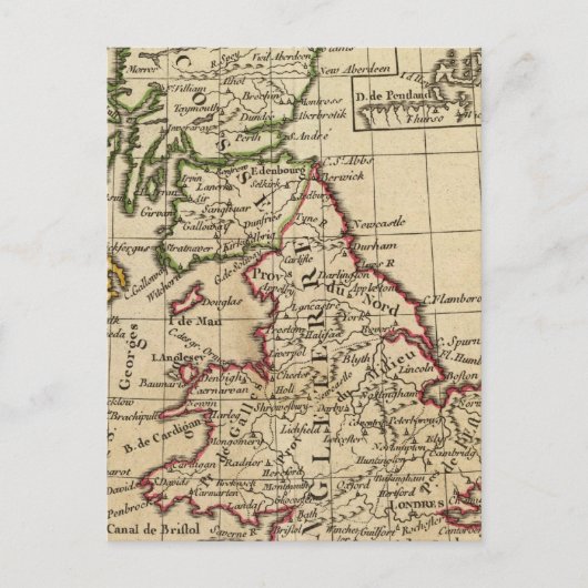 Engeland, Schotland, Ierland Briefkaart (Voorkant)