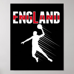 Engeland Sketll Fans Jersey Trots Engelse Sport Su Poster