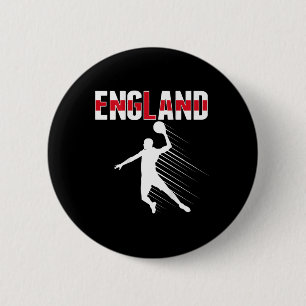 Engeland Sketll Fans Jersey Trots Engelse Sport Su Ronde Button 5,7 Cm