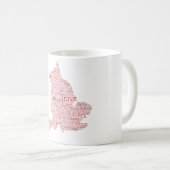 Engeland Slang Brits Woord Art Kaart Koffie Mok (Voorkant rechts)