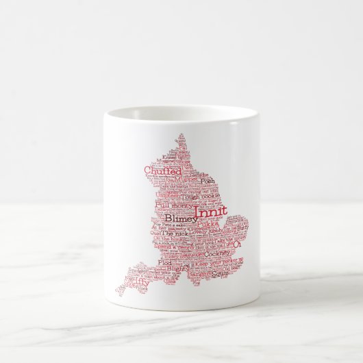 Engeland Slang Brits Woord Art Kaart Koffie Mok (Center)