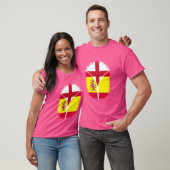 Engeland Spanje Vlag Engels Spaans Rits T-shirt (Unisex)