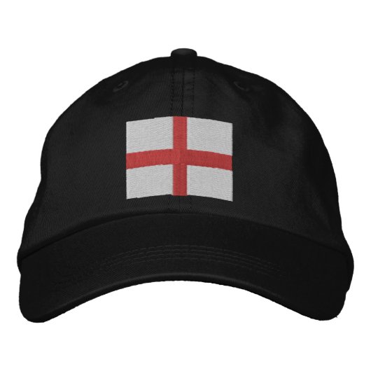 Engeland St George Vlag Geborduurde Pet (Voorkant)