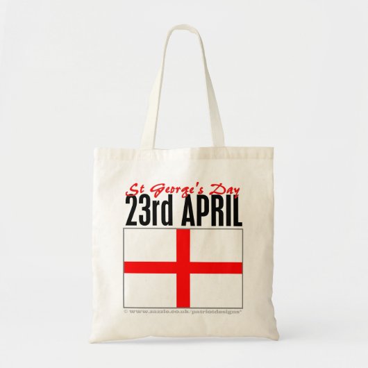 Engeland, St. George's Day Tote Bag (Voorkant)
