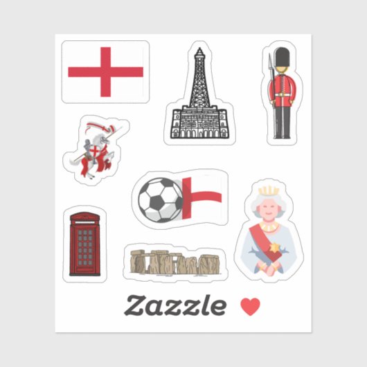 Engeland Stickers (Vel)