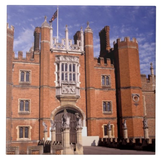 Engeland, Surrey, Hampton Court Palace. 3 Tegeltje (Voorkant)