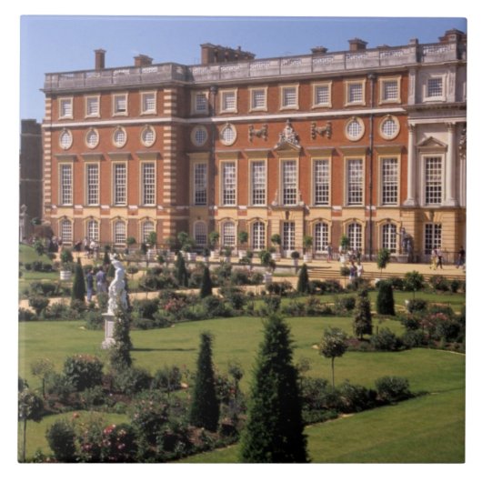 Engeland, Surrey, Hampton Court Palace. Tegeltje (Voorkant)