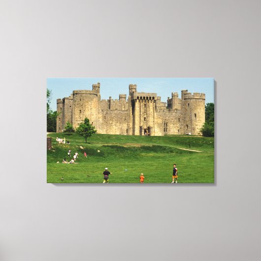 Engeland, Sussex, Bodiam Castle. 2 Canvas Afdruk (Voorkant)