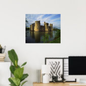 Engeland, Sussex, Bodiam Kasteel Poster (Thuiskantoor)