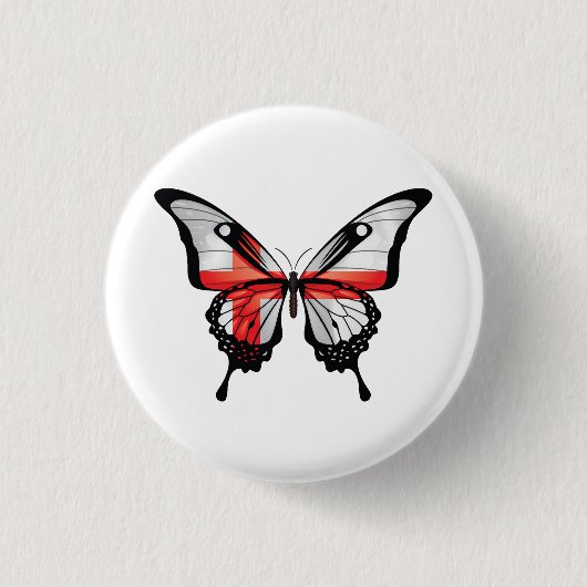 Engeland Swallowtail Vlinder Vlag Sticker Ronde Button 3,2 Cm (Voorkant)