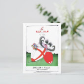 engeland tegen wales rugby - ballen van tony ferna briefkaart (Staand voorkant)