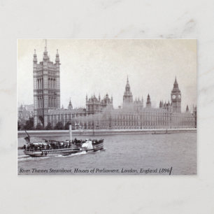  Engeland, Thames London Steamboot Briefkaart