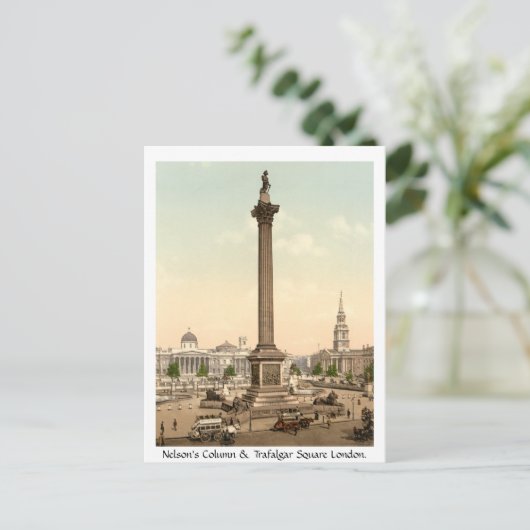  Engeland, Trafalgar Square London Briefkaart (Staand voorkant)